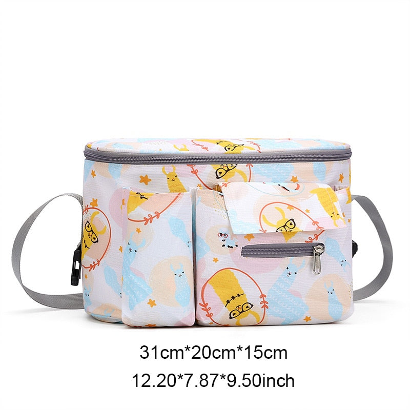 Baby Stroller Bag Waterproof Diaper Bag Mom Travel Hanging Nappy Bags Carriage Buggy Cart Bottle Backpack