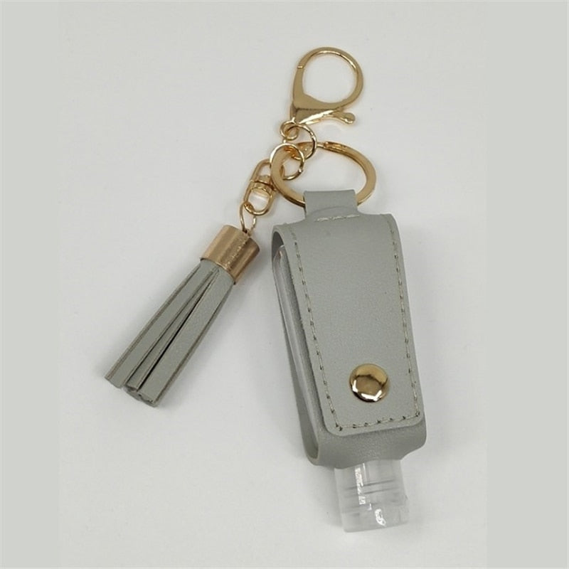 Hand Sanitizer/Hand Washing Gel Bottle with Keychain Holder