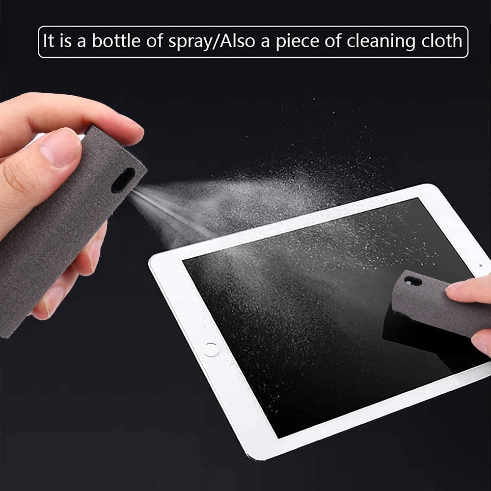 Multifunctional Phone Screen Cleaning Spray Bottle for IPhone IPad Macbook TV Tablet Portable Screen Cleaning Sanitizing Kit